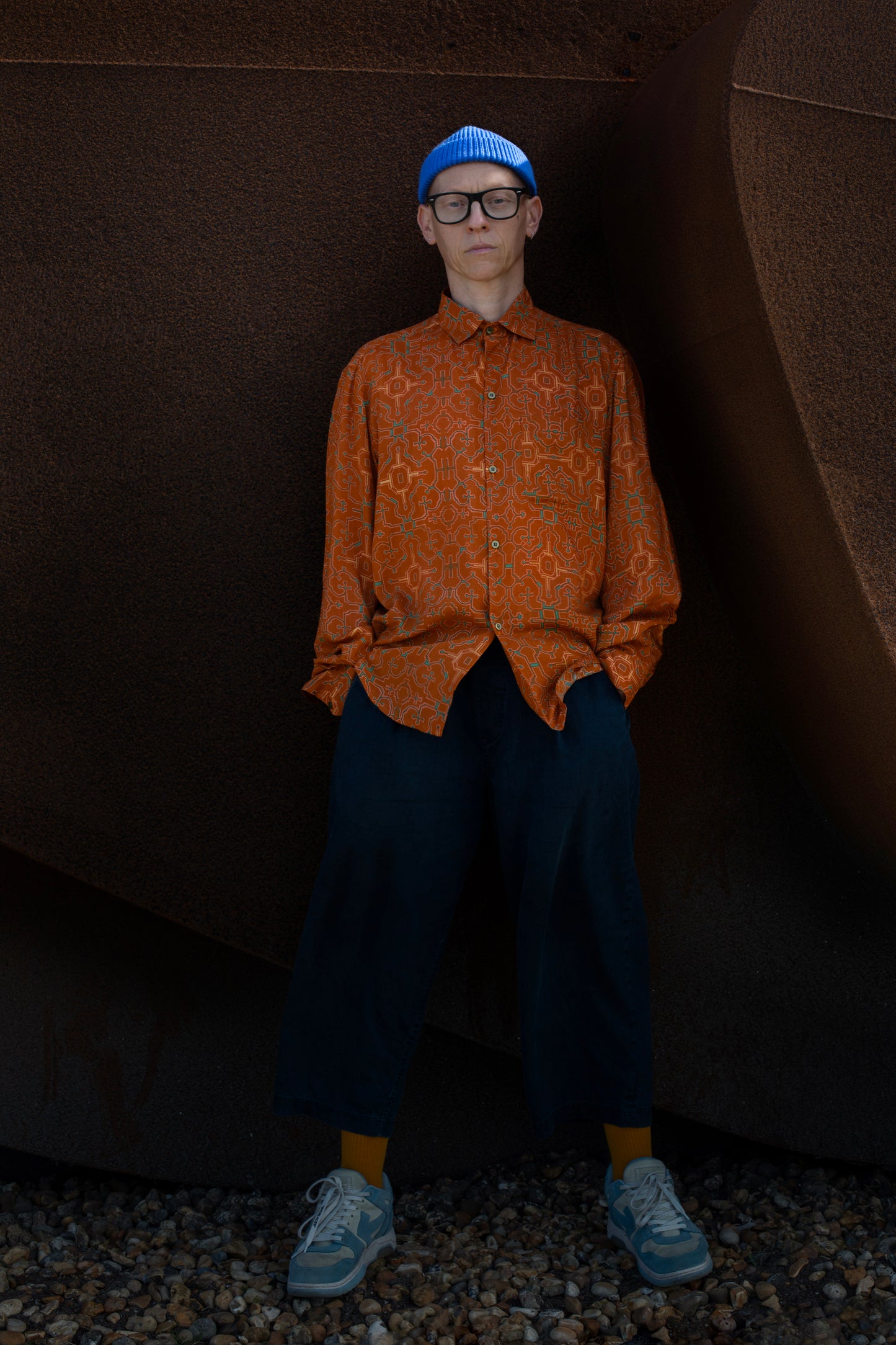 AMAZONAS SHIPIBO LONG SLEEVE SHIRT OCHRE