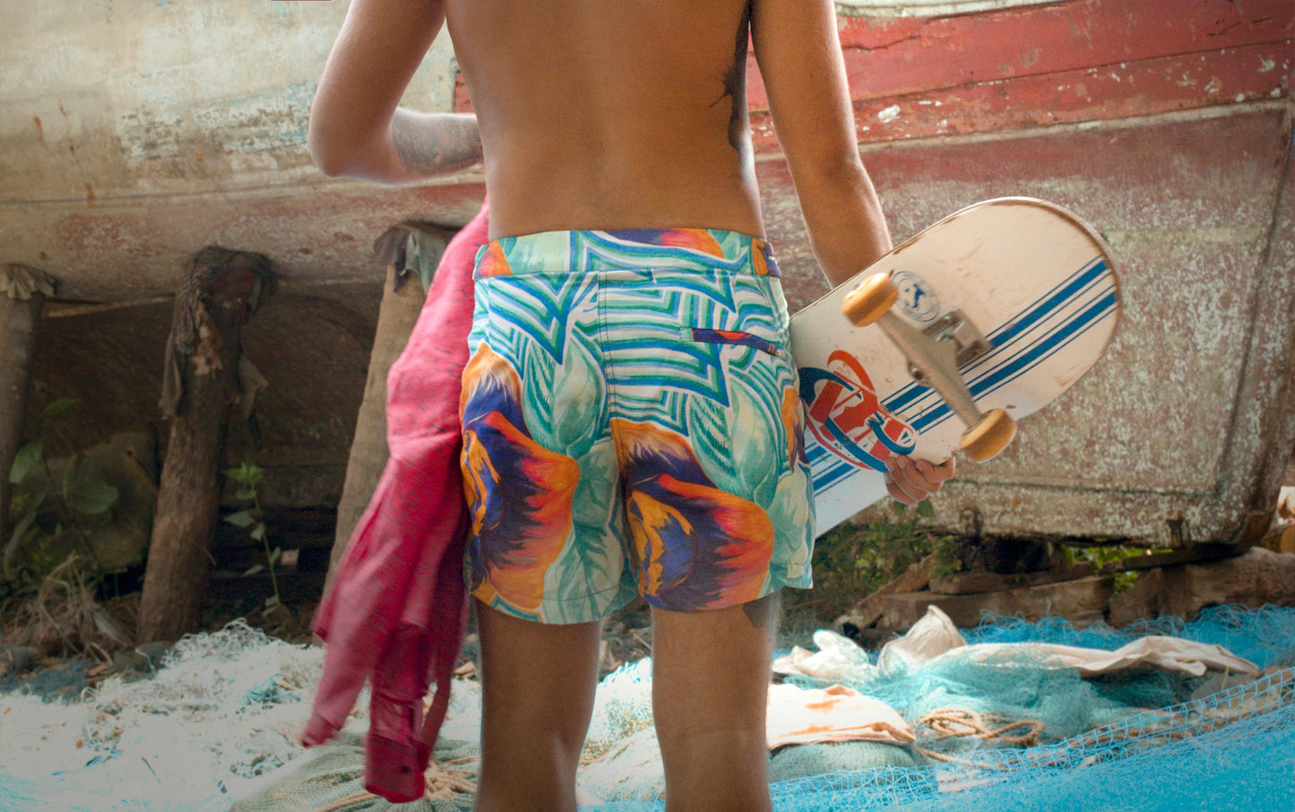 Tropical Tailored Swim Trunks