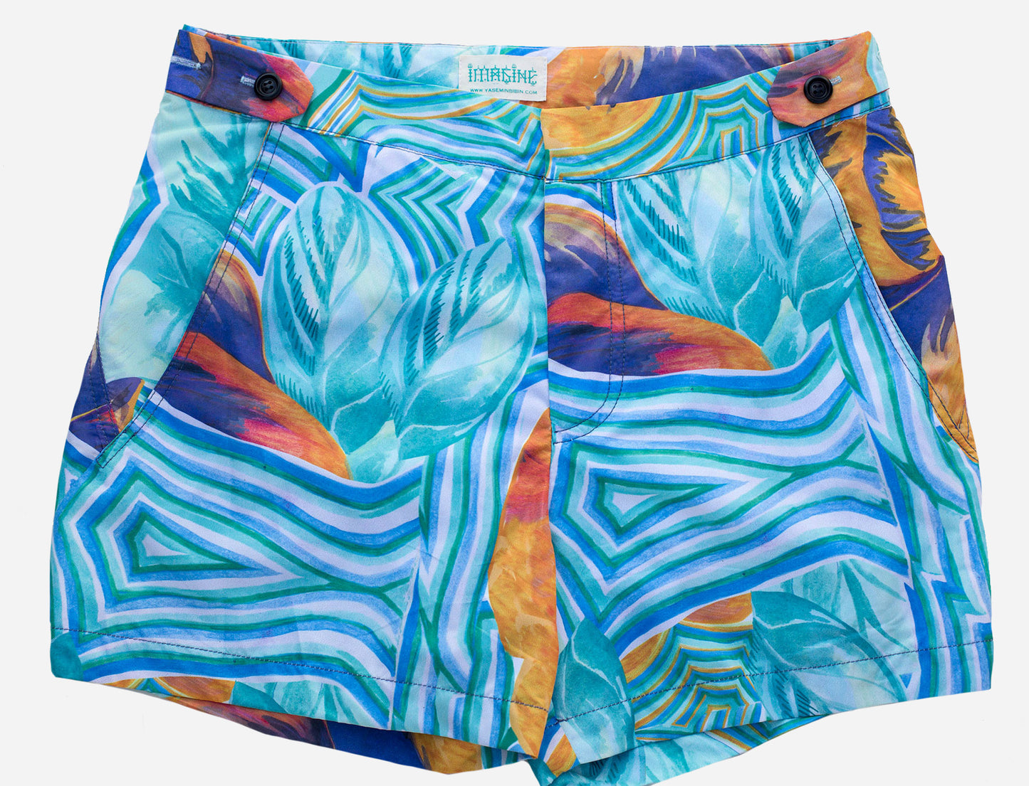 Tropical Tailored Swim Trunks