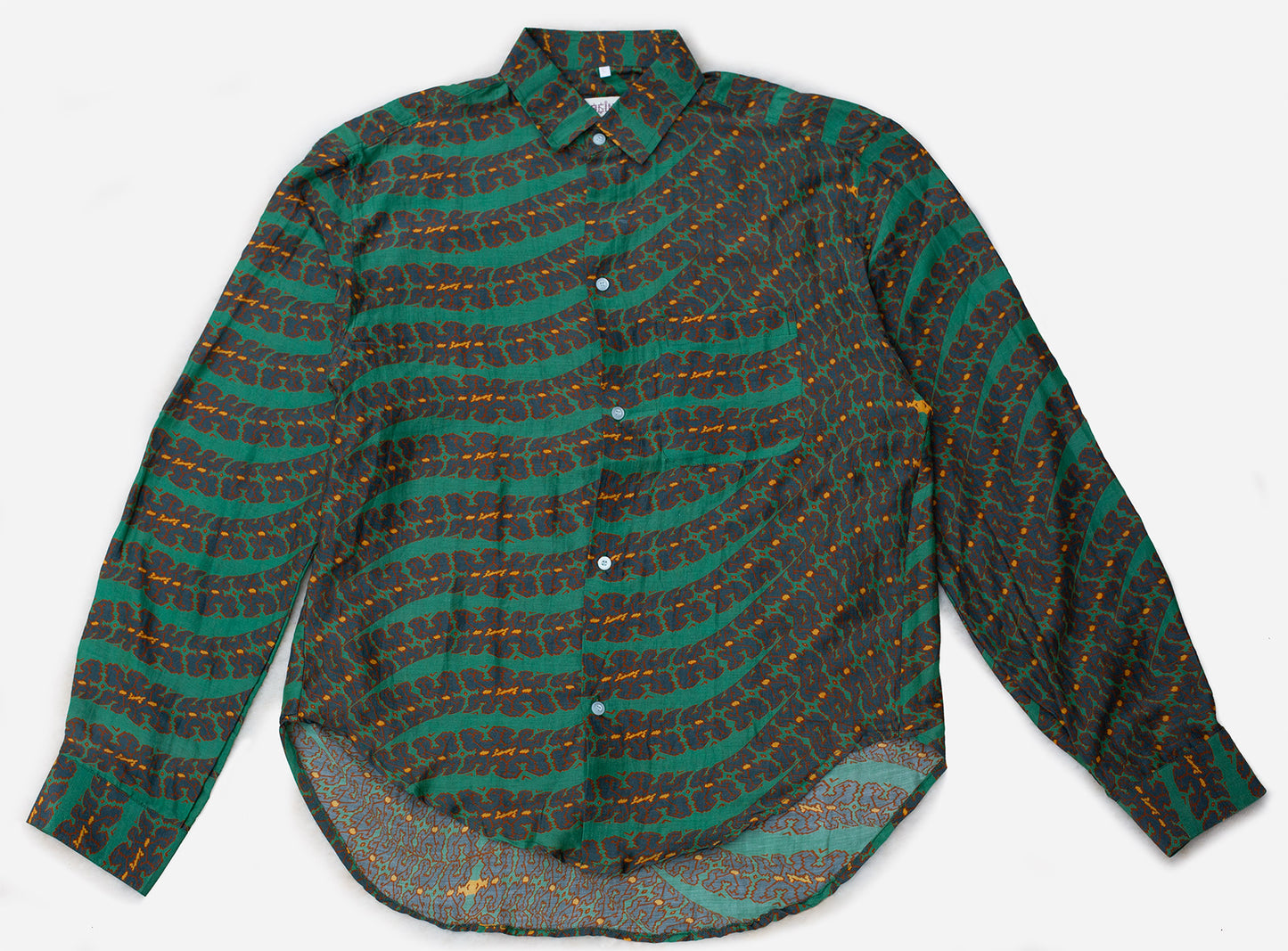 Shipibo Emerald Snake Long Sleeve Shirt