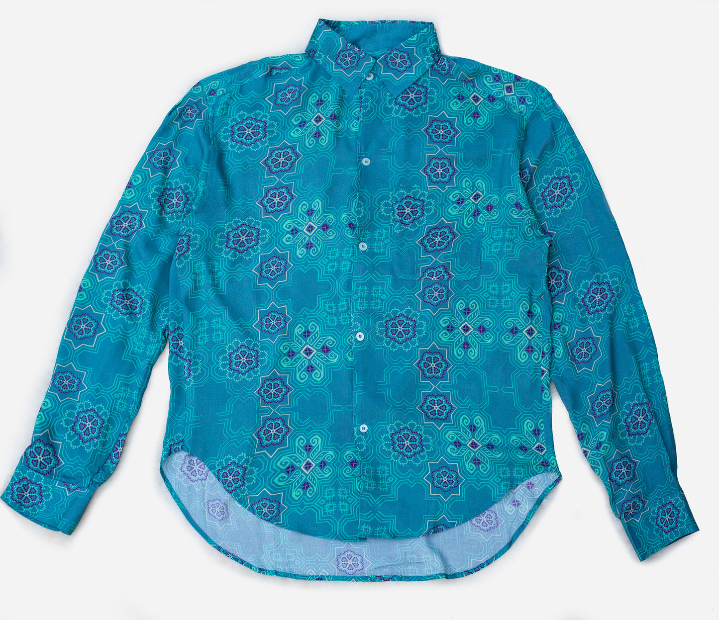 Peyote Neon Blue Long sleeve Shirt