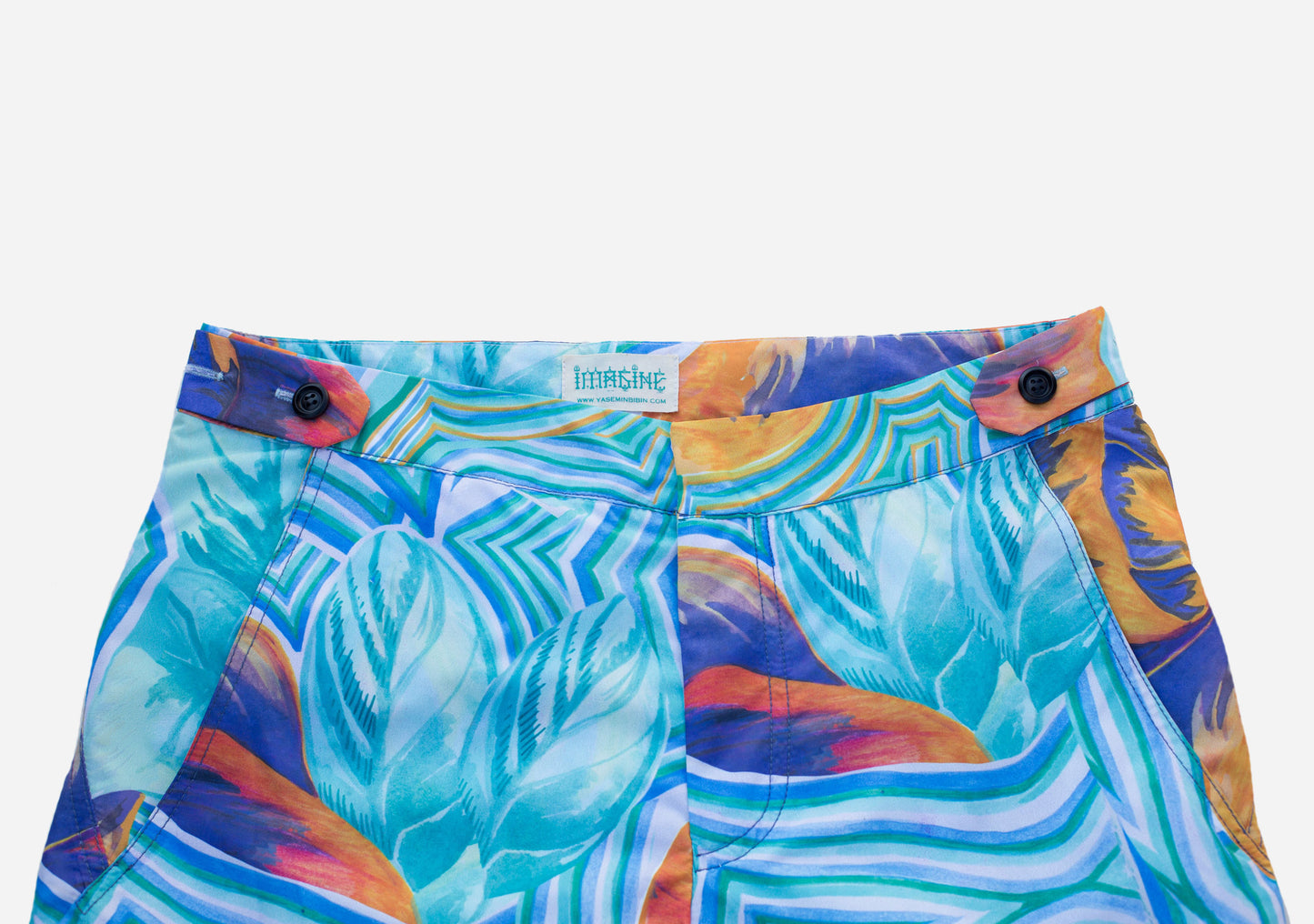 Tropical Tailored Swim Trunks