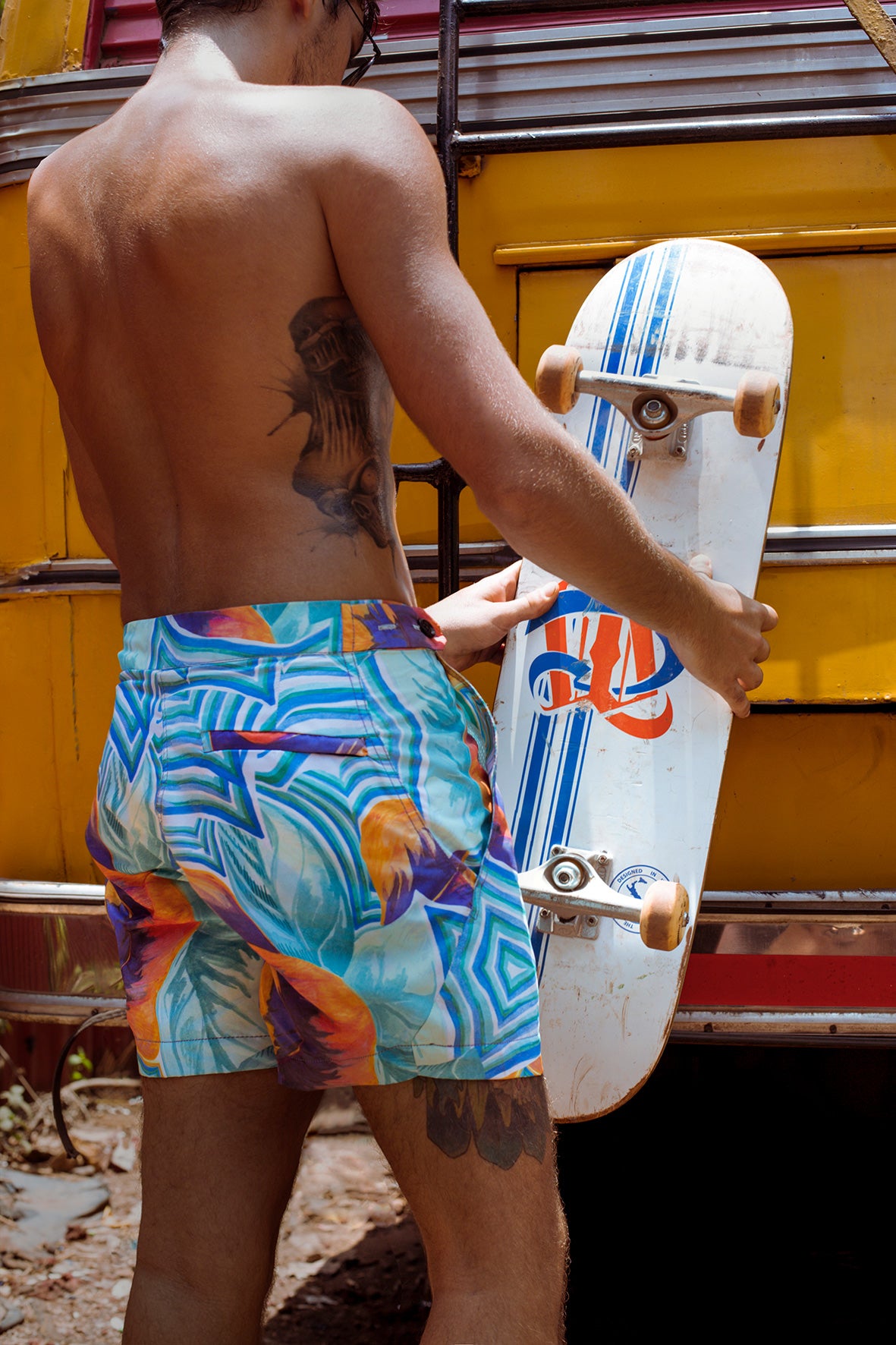 Tropical Tailored Swim Trunks