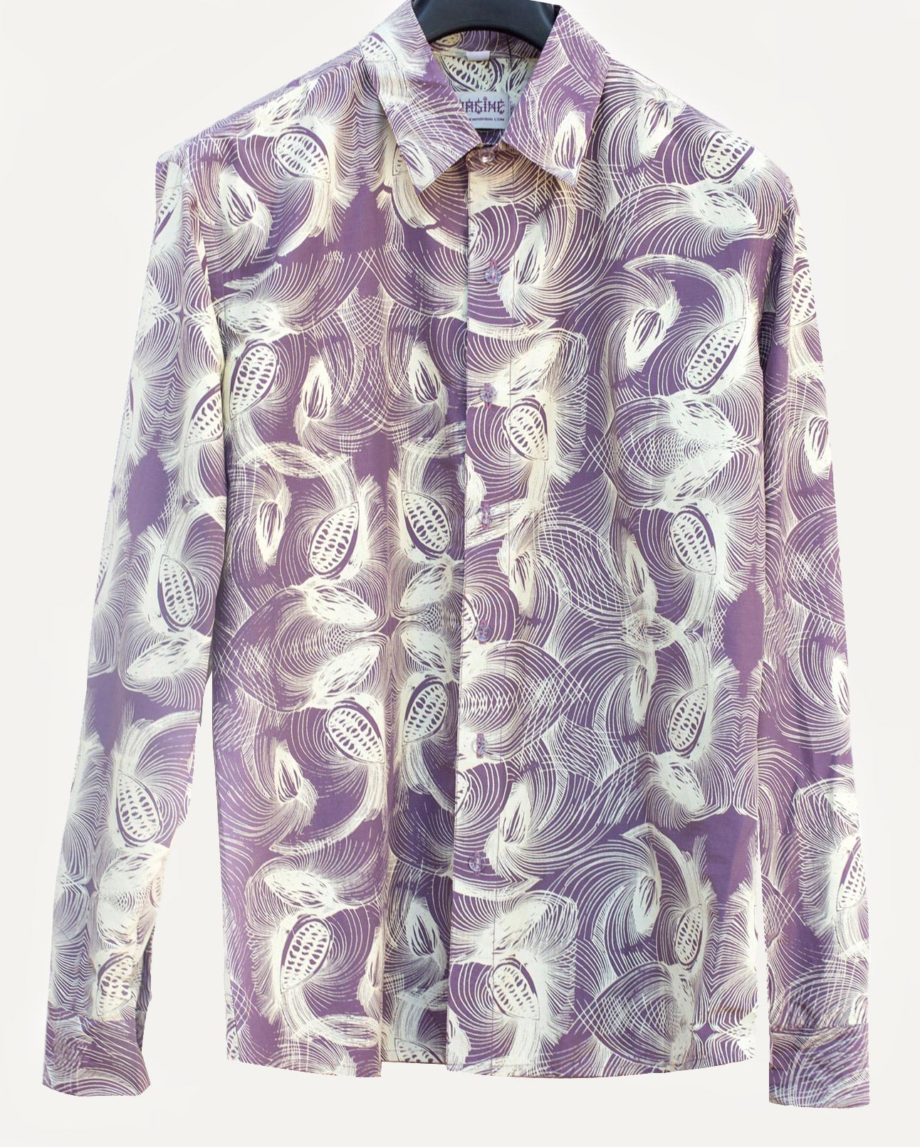 Cacao Smoky Purple Long Sleeve Shirt Classic Cut