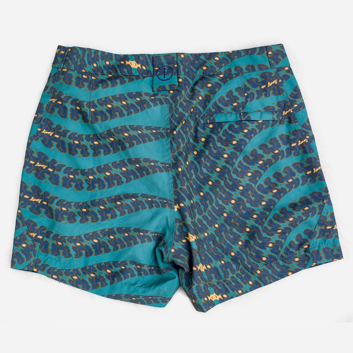 Shipibo Emerald Snake Tailored Swim Trunks