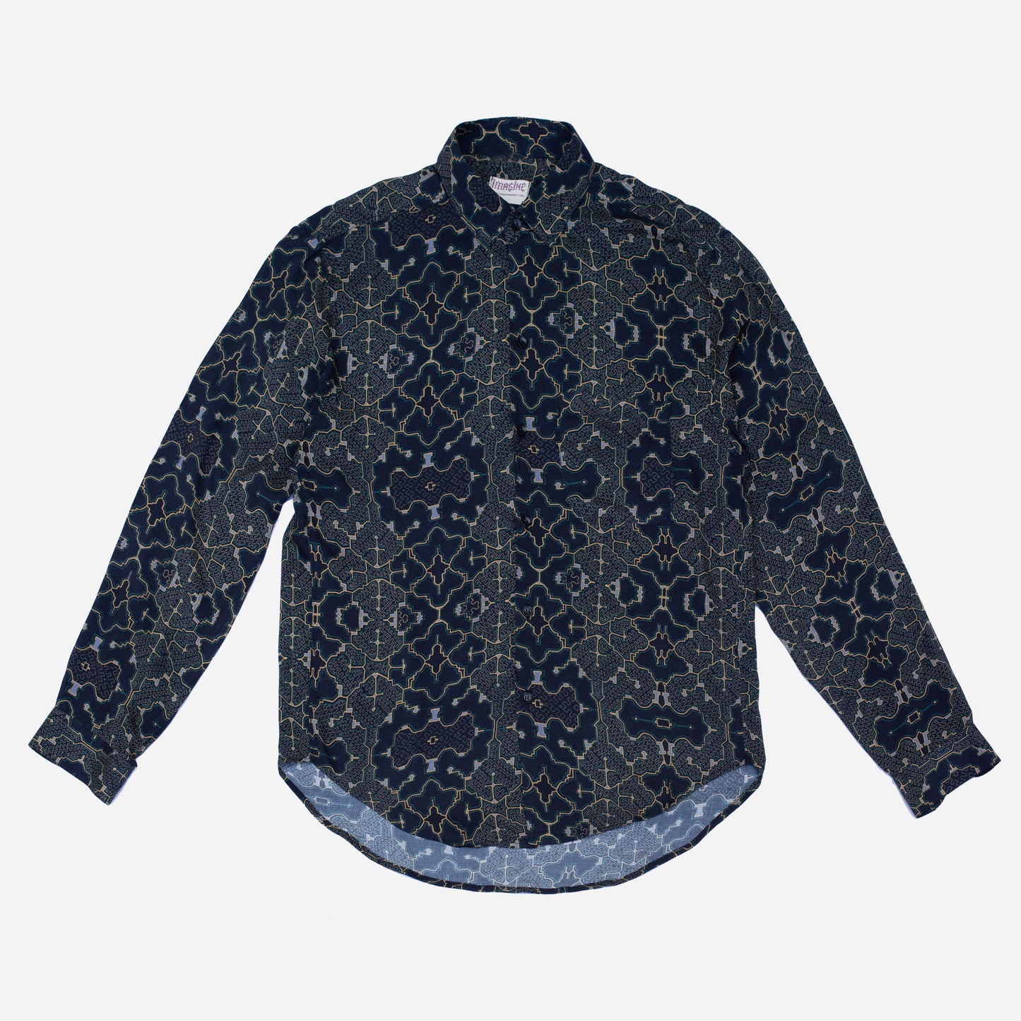 Shipibo Charcoal Long Sleeve Shirt