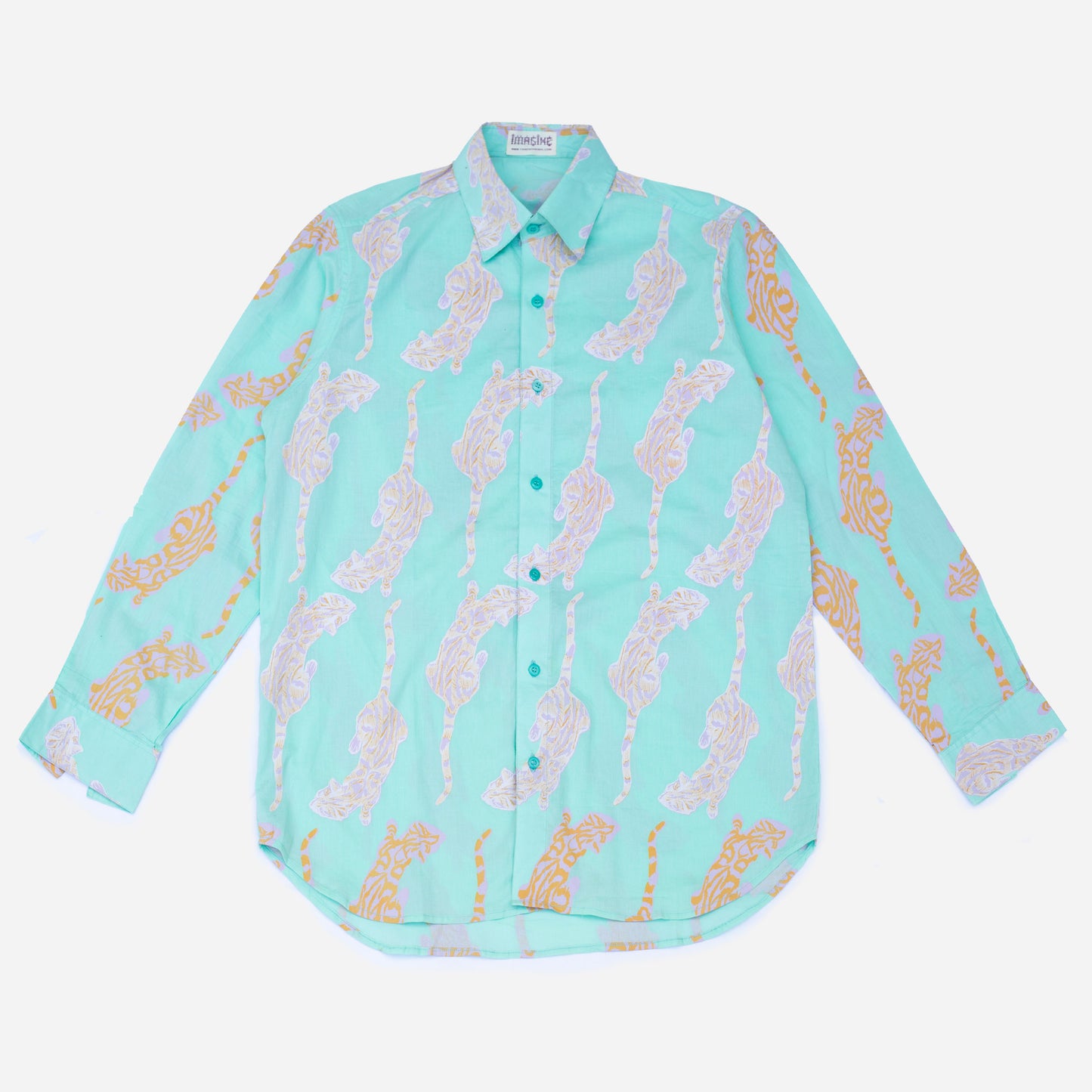 Tiger Long Sleeve Shirt in Mint