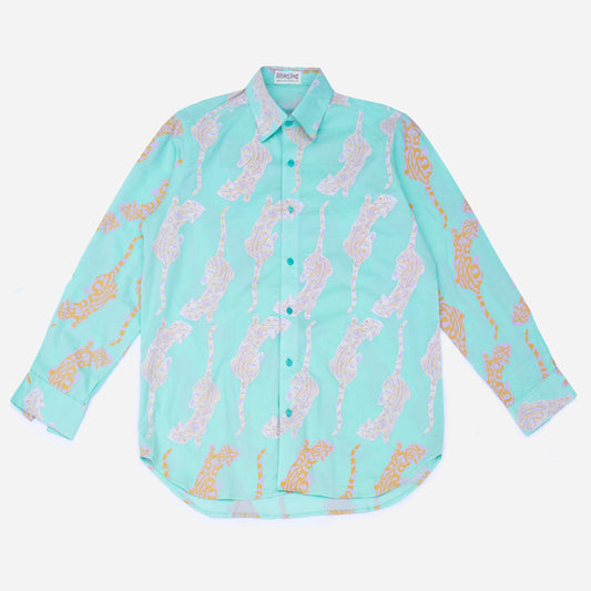 Tiger Long Sleeve Shirt in Mint