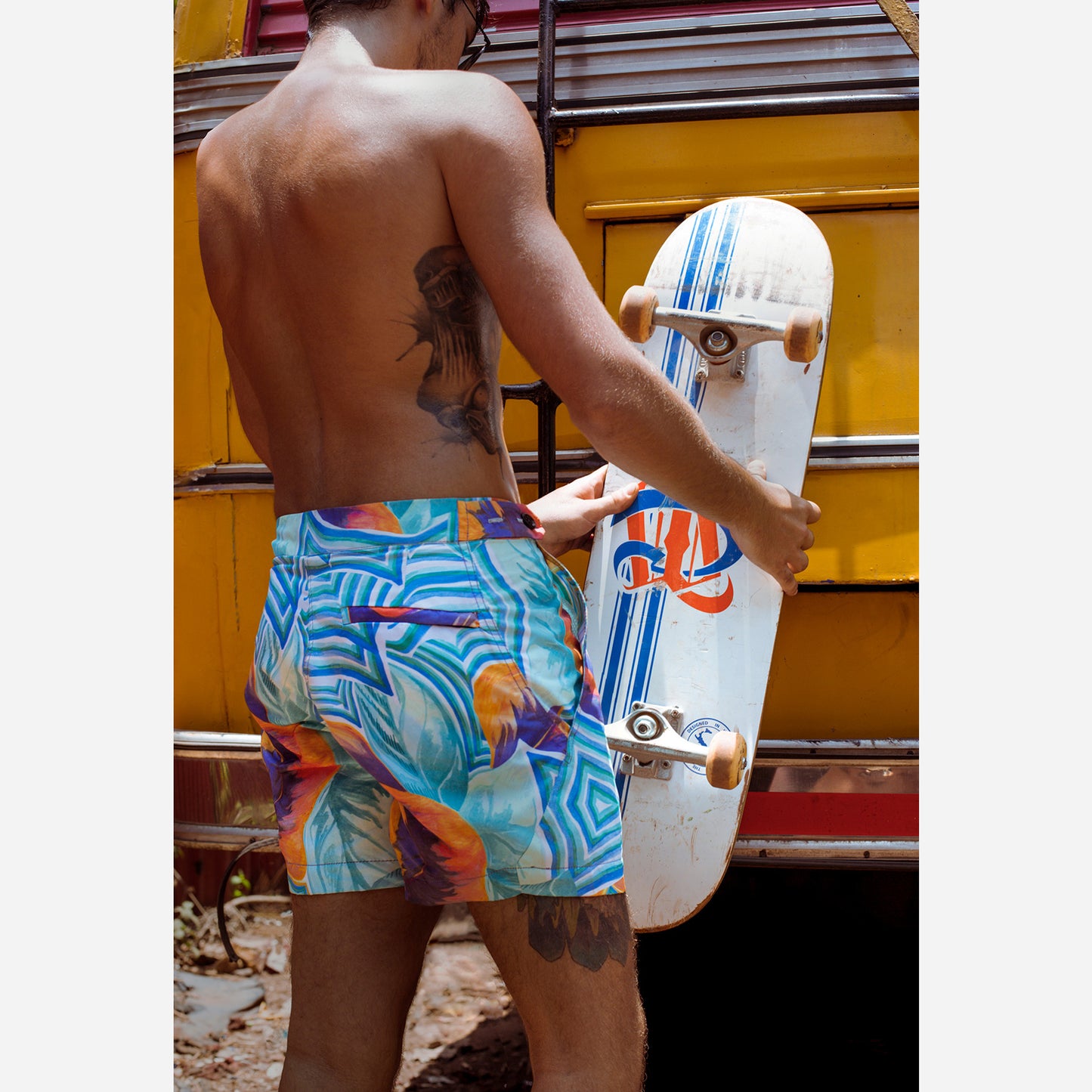 Tropical Tailored Swim Trunks